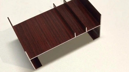 Perfil de armário para moldura de extrusão de alumínio com transferência de calor de madeira